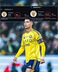 星空体育资讯-C罗效应！C罗收购阿尔梅里亚后，该球队ins粉丝从48万猛涨至320万